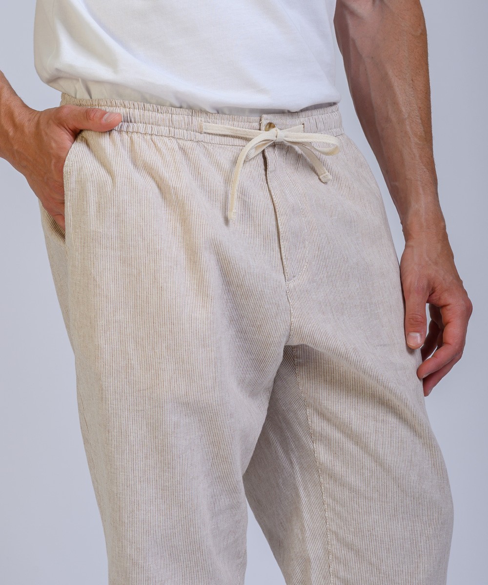 Pantalon Lino Stripes