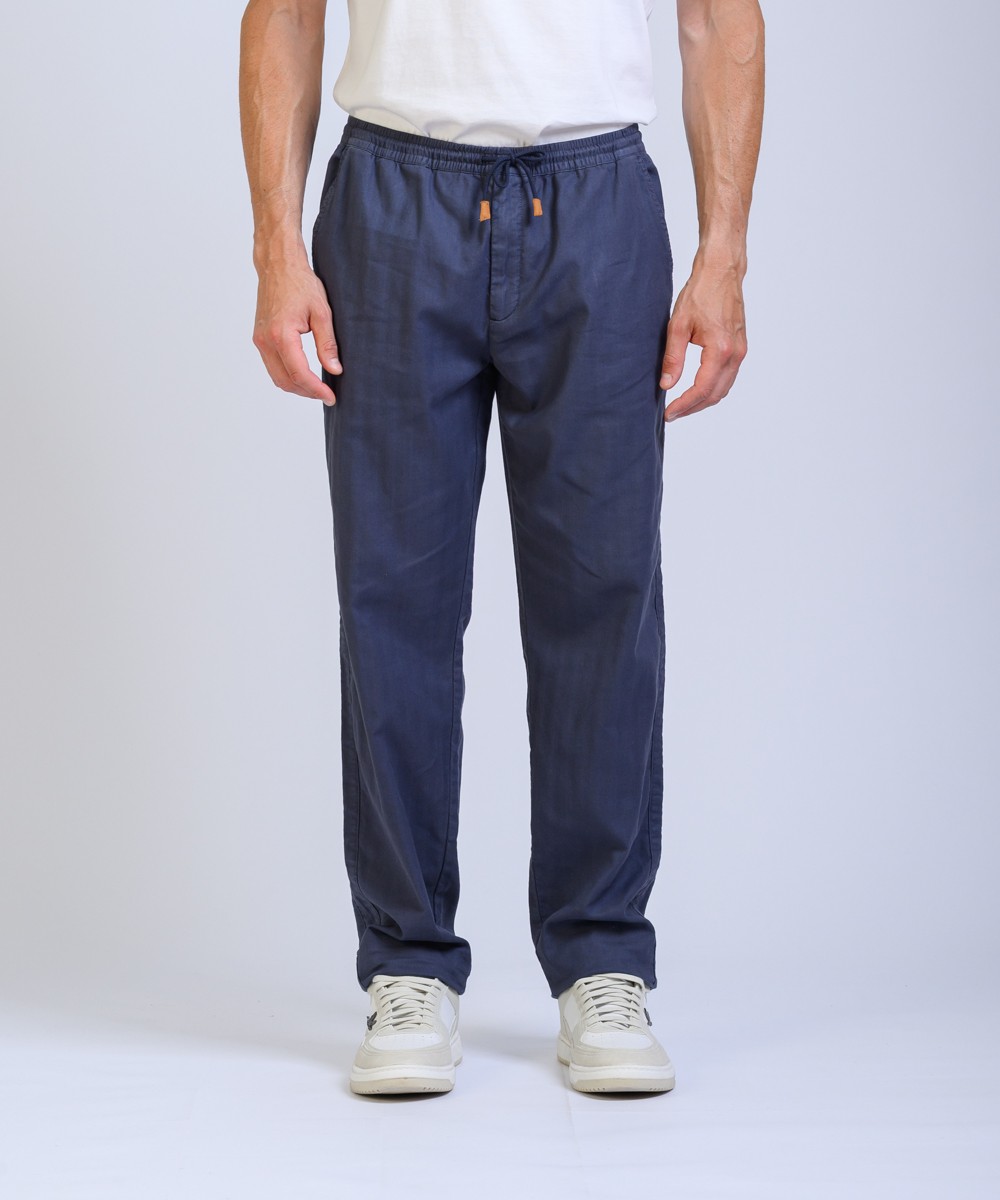 Pantalon Lino Herringbone