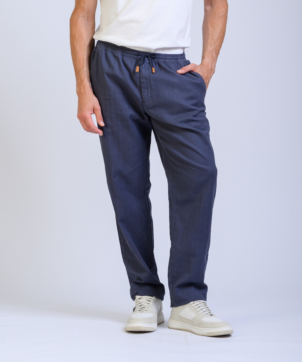 Pantalon Lino Herringbone