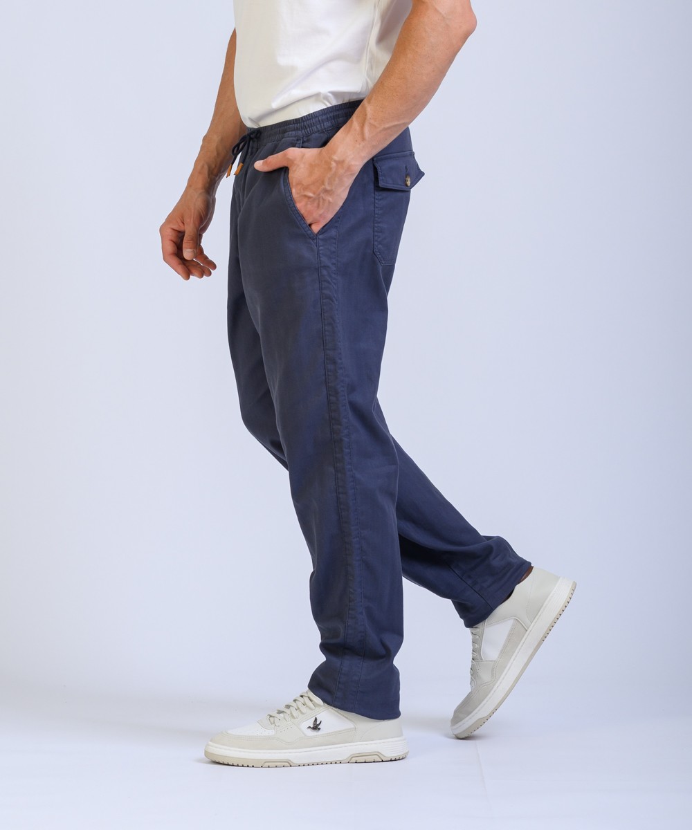 Pantalon Lino Herringbone