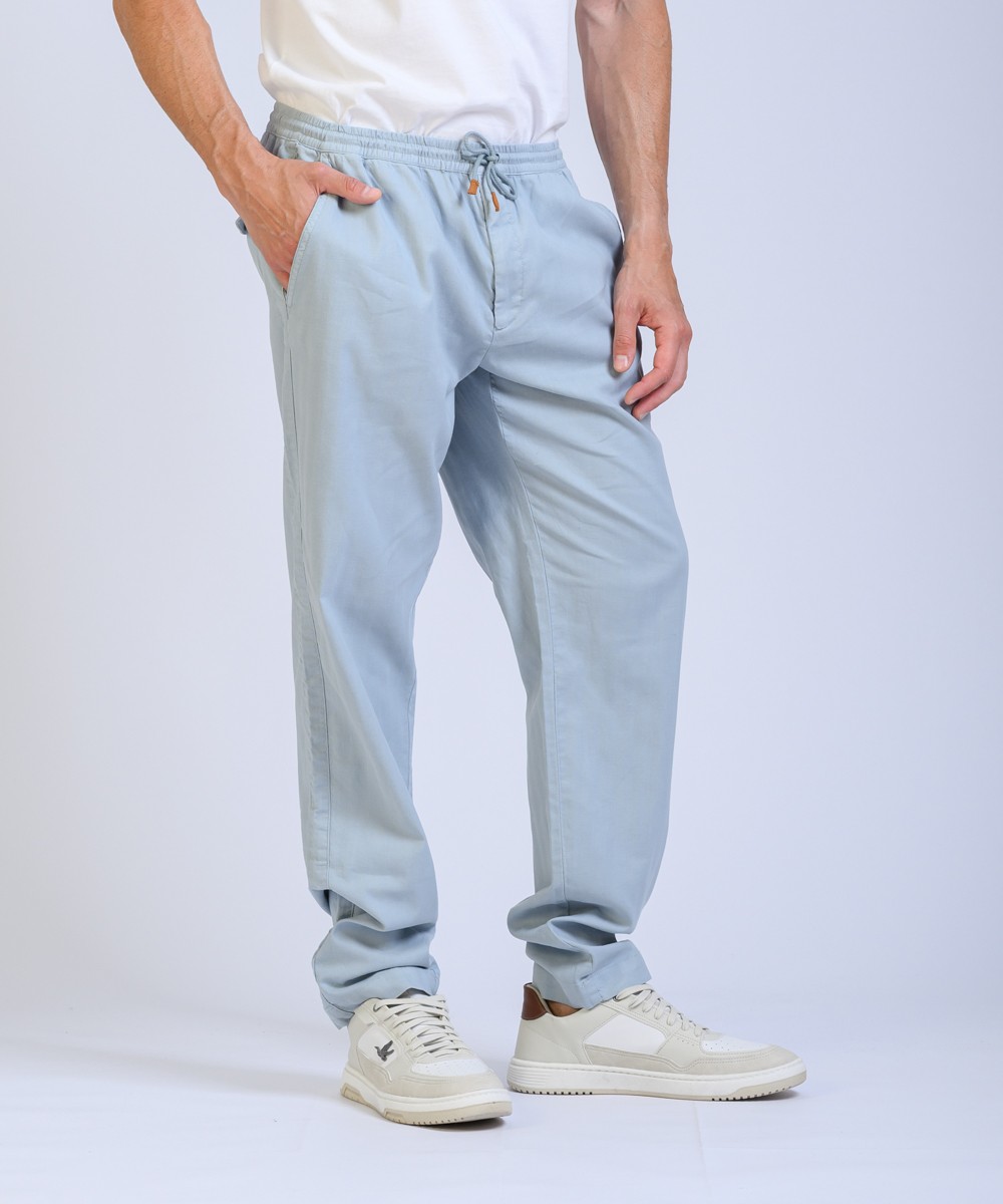Pantalon Lino Herringbone