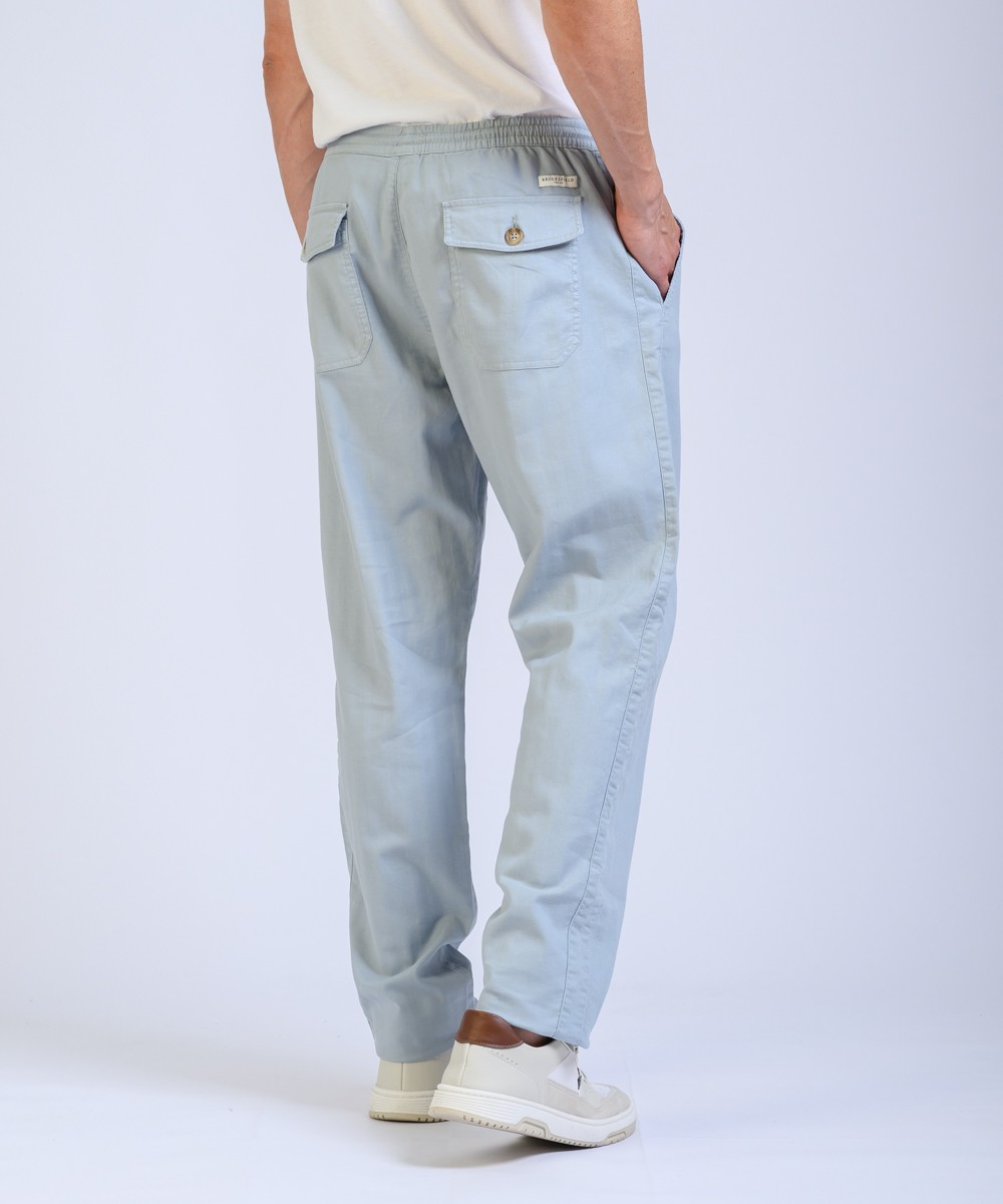 Pantalon Lino Herringbone