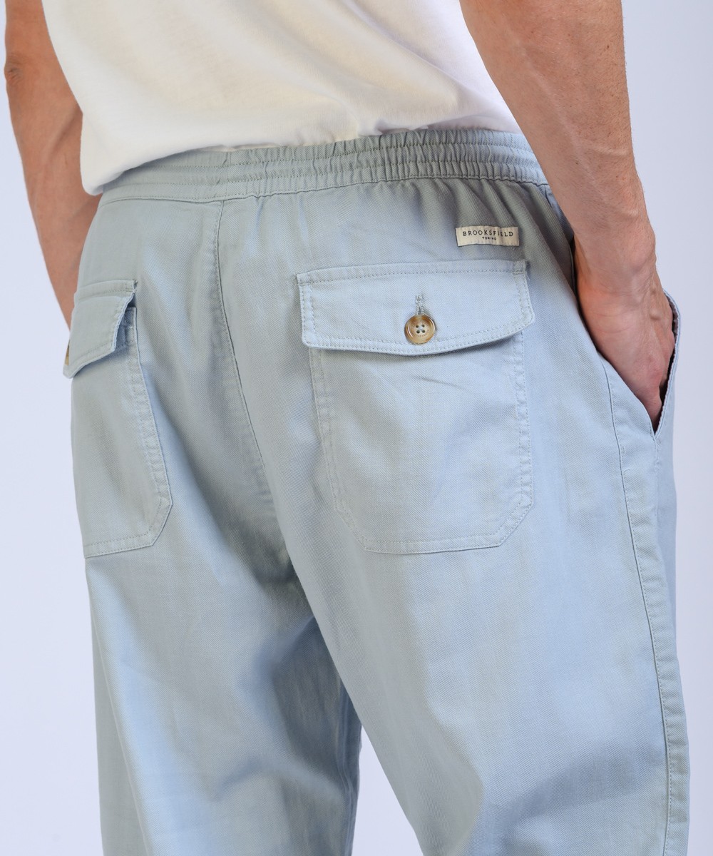 Pantalon Lino Herringbone