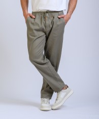 Pantalon Lino Herringbone