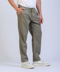 Pantalon Lino Herringbone