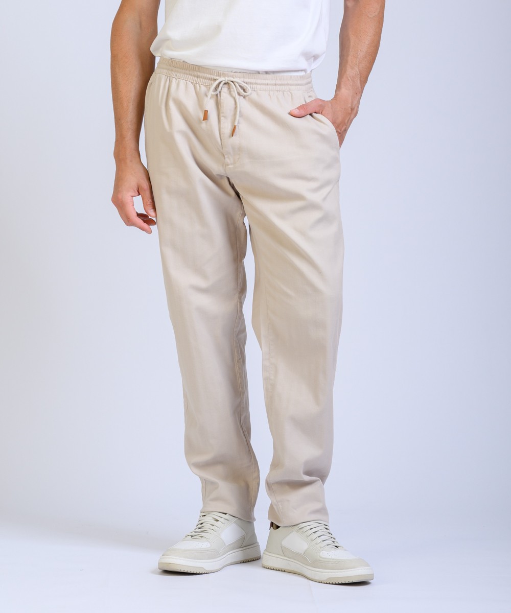 Pantalon Lino Herringbone
