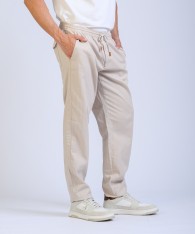 Pantalon Lino Herringbone