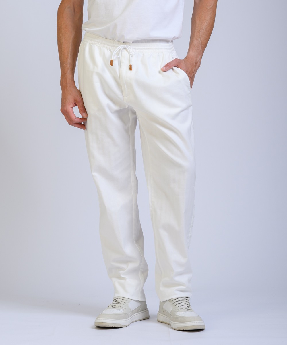 Pantalon Lino Herringbone