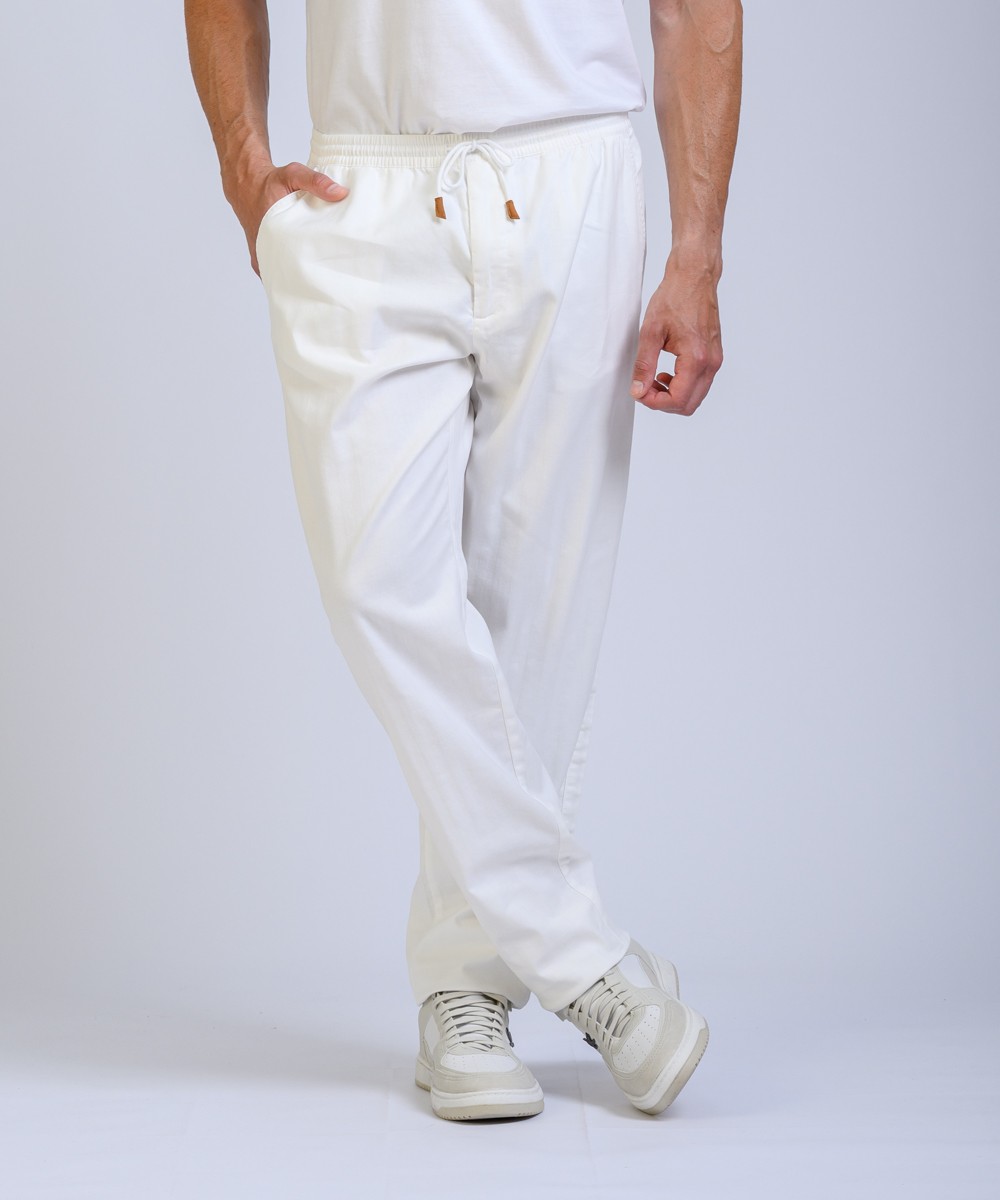 Pantalon Lino Herringbone