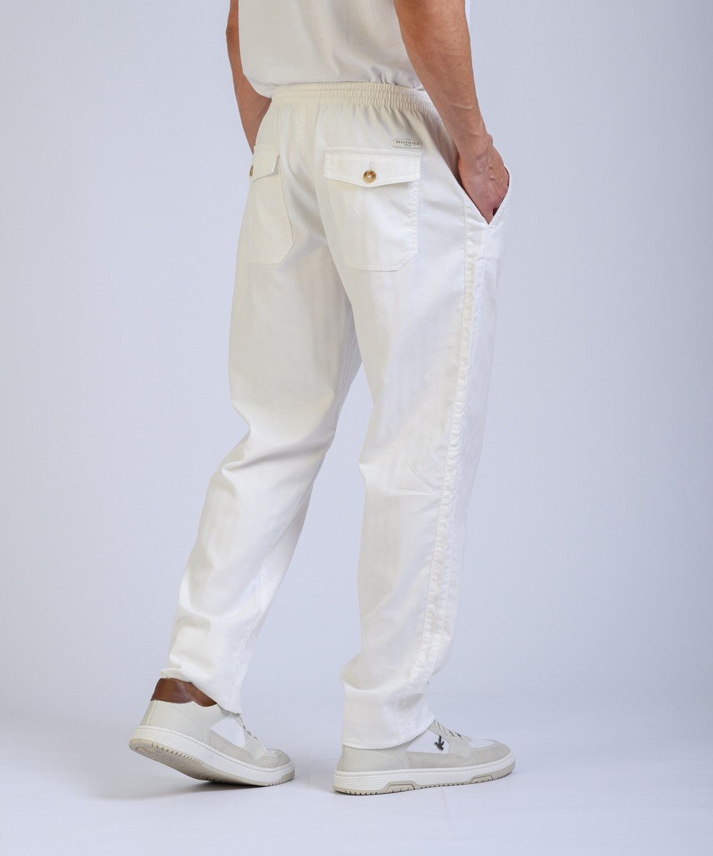 Pantalon Lino Herringbone