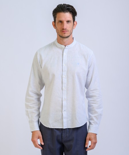 Camisa Mao Stripes Lino