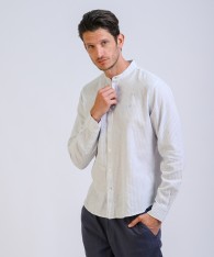 Camisa Mao Stripes Lino