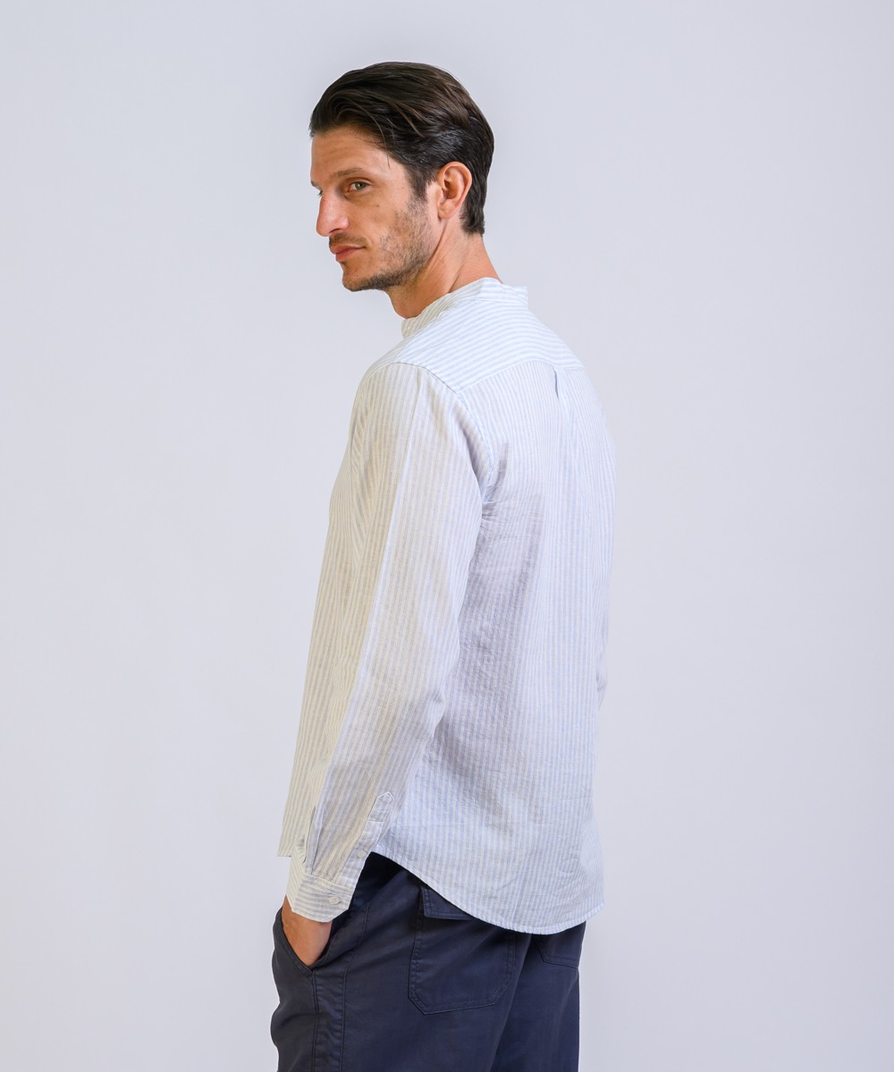 Camisa Mao Stripes Lino
