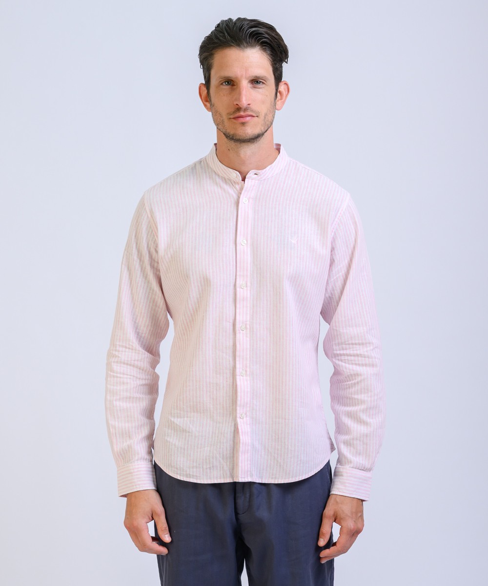 Camisa Mao Stripes Lino
