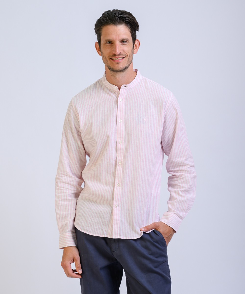 Camisa Mao Stripes Lino