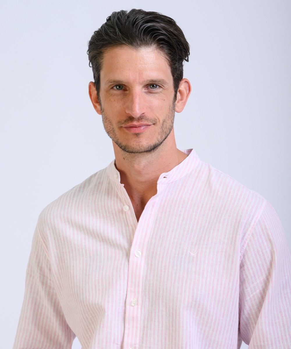 Camisa Mao Stripes Lino