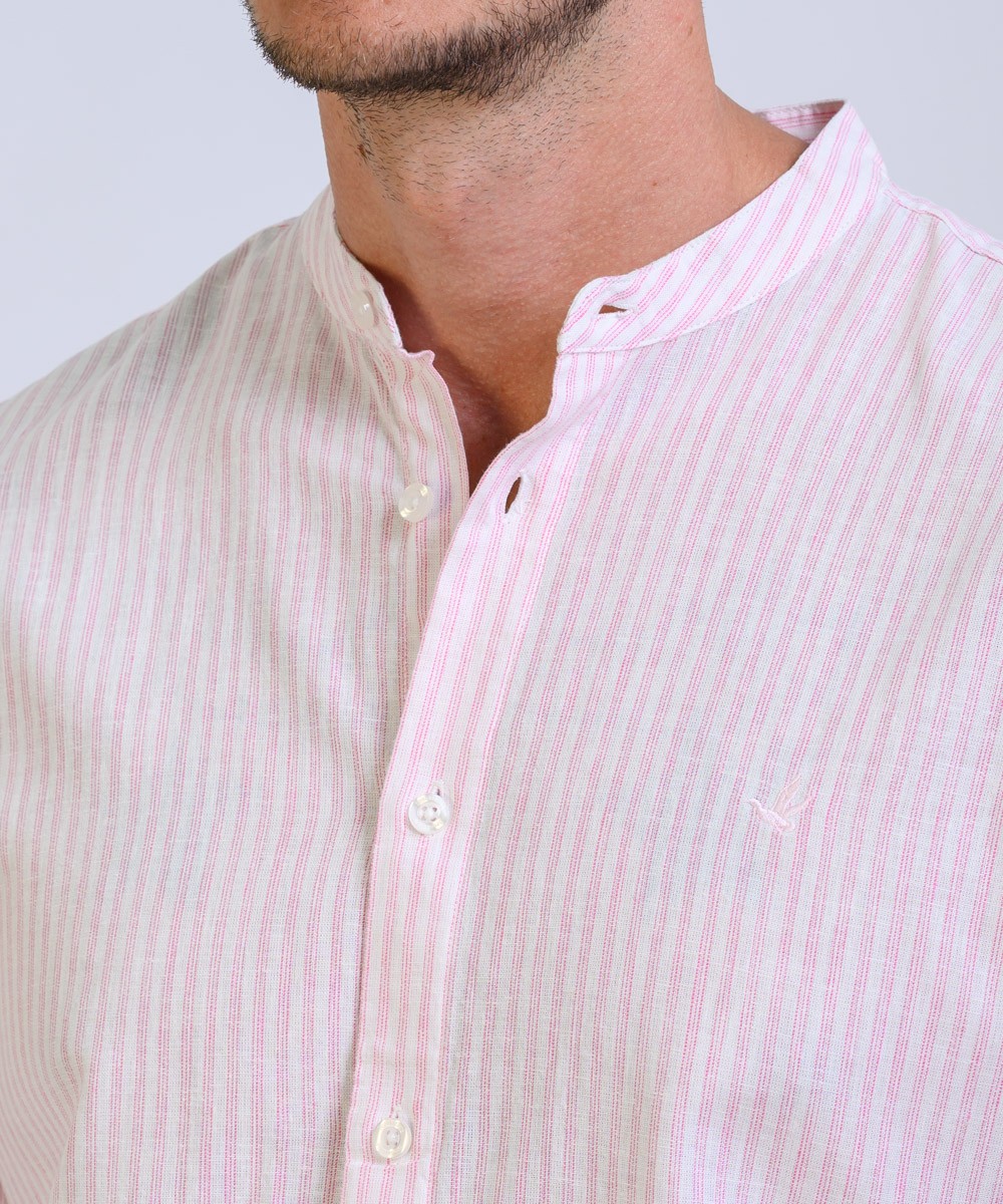 Camisa Mao Stripes Lino