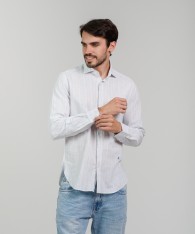 Camisa Milano Lino Striped