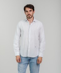 Camisa Milano Lino Striped
