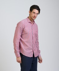 Camisa Milano Stripe Lino