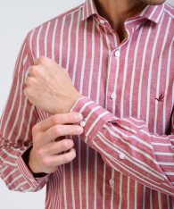 Camisa Milano Stripe Lino
