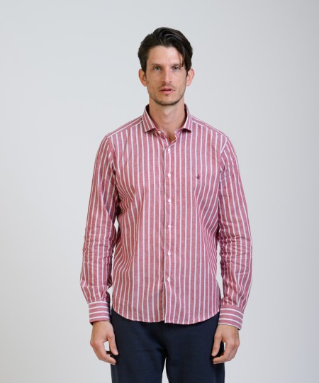 Camisa Milano Stripe Lino