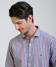 Camisa Milano Stripe Lino