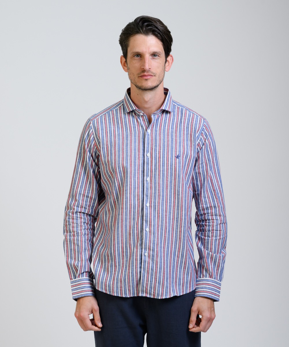 Camisa Milano Stripe Lino