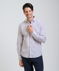 Camisa Milano Stripe Lino
