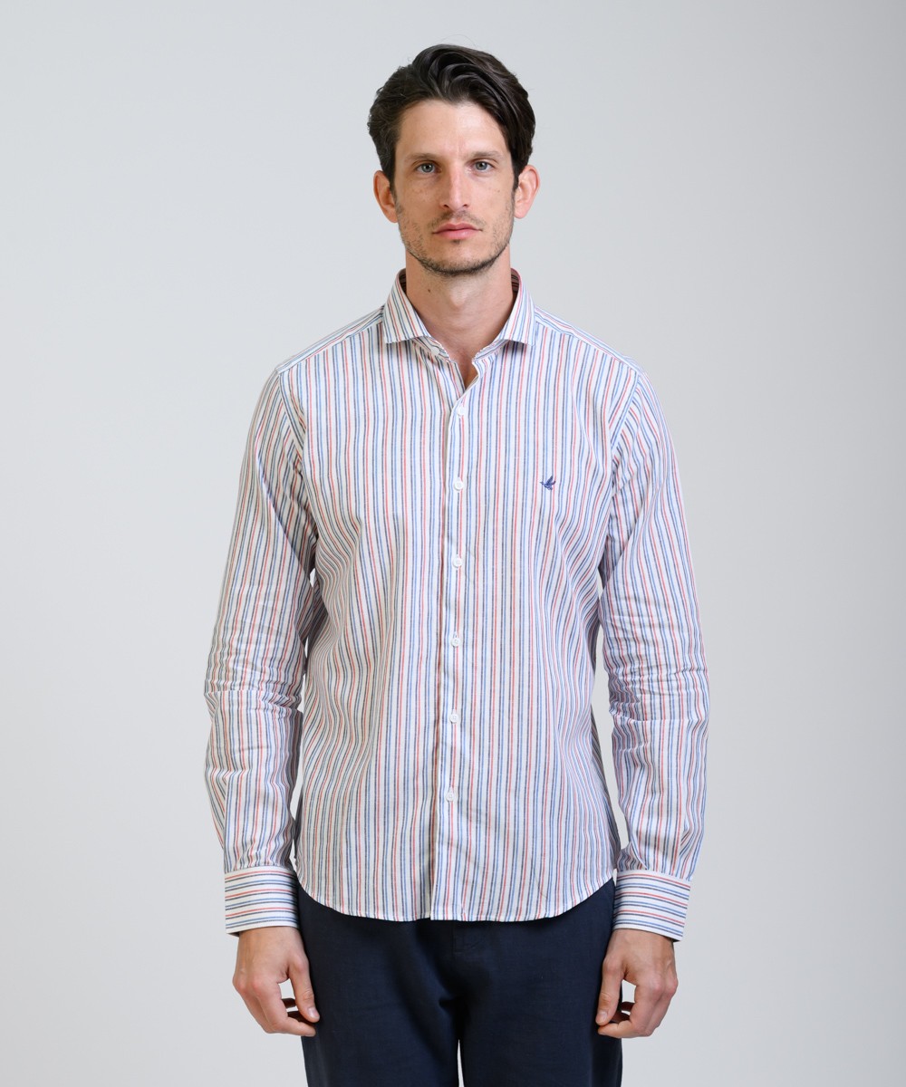 Camisa Milano Stripe Lino