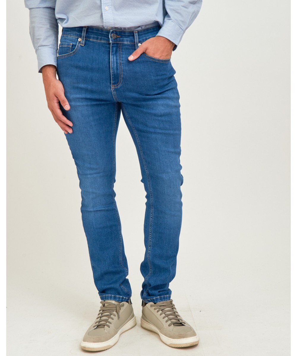 Jean Xtraslim Mid Blue