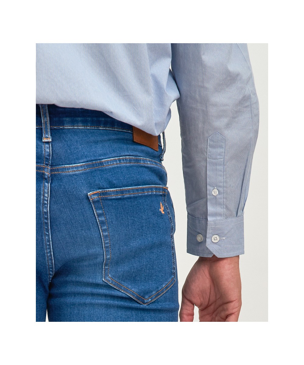 Jean Xtraslim Mid Blue